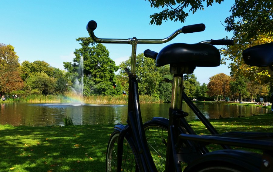 Parked up at Vondelpark, Amsterdam