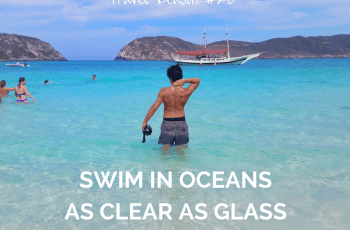 REASON TO TRAVEL MORE -SWIM IN OCEANS AS CLEAR AS GLASS