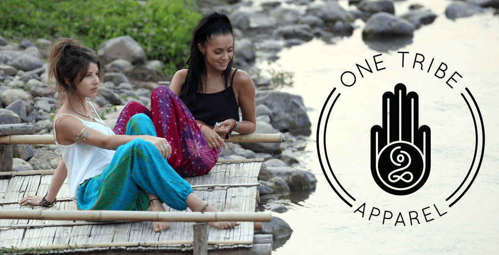 One Tribe Apparel bohemian harem pants for travel and yoga