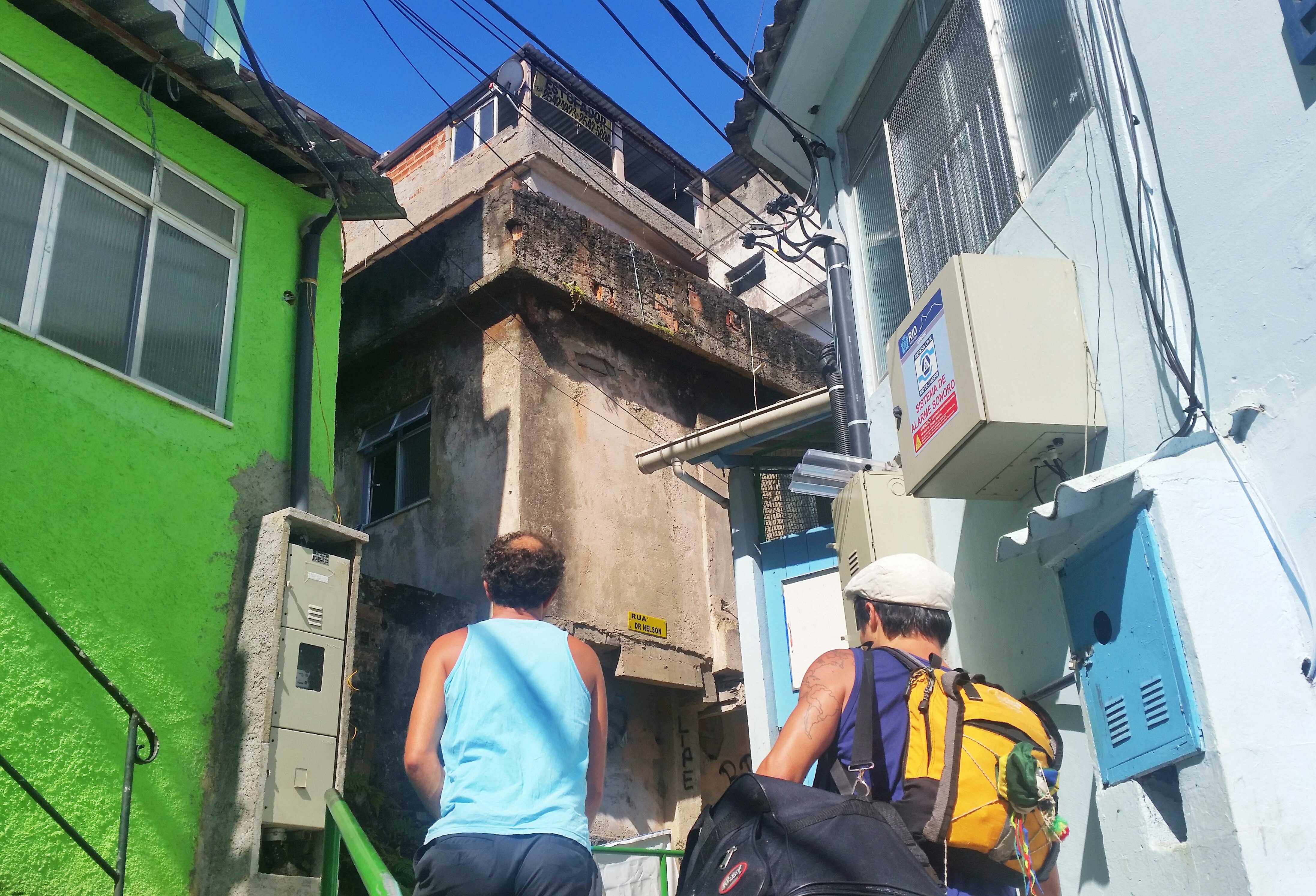 Is it safe for tourists to visit the favelas in Rio de Janeiro? - Walking to our guesthouse in Chapéu Mangueira favela in Rio de Janeiro, Brazil