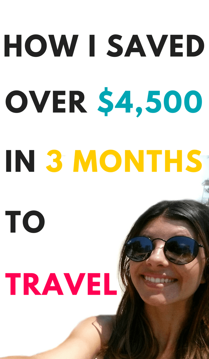 I saved $4,500 in 3 months to travel in Southeast Asia. In this post I share 5 of my top ways to save money before traveling - and how to do it fast.