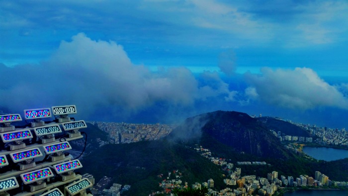 People gather to see Christ the Redeemer and the amazing view of Rio de Janeiro from Corcovado Mountain