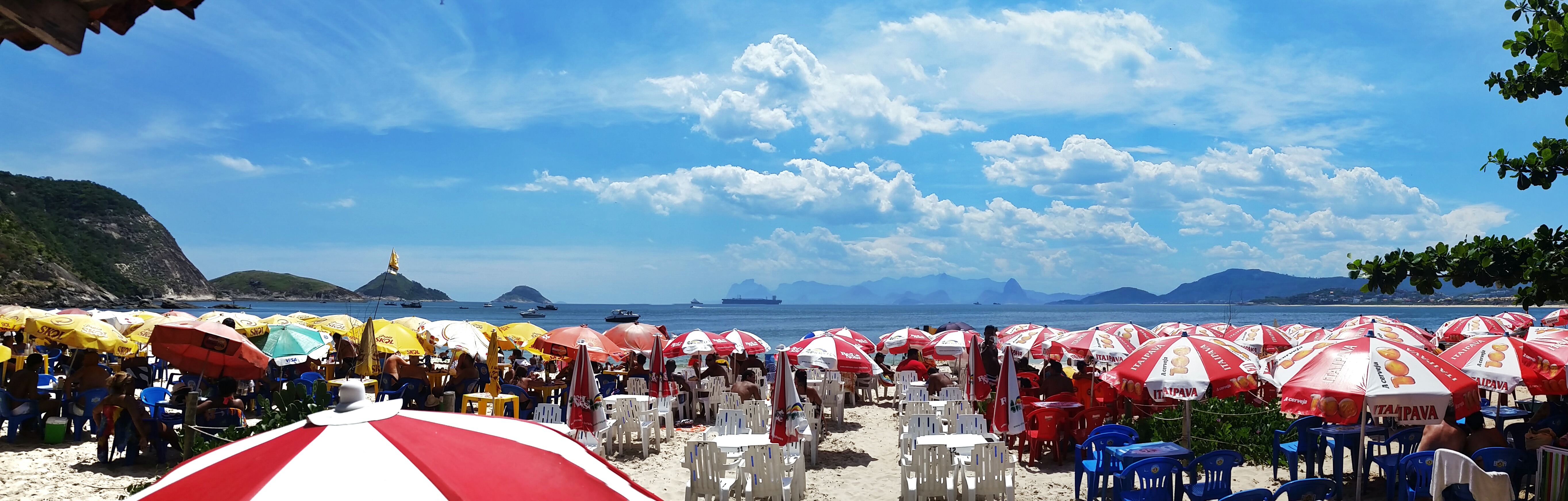 Top 7 Stunning Beaches in Rio de Janeiro You Can't Miss: Itaipu, Niteroí - Colourful beach umbrellas