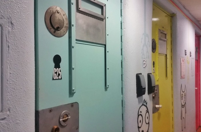 How I came to spend the night in a London Jail Cell: The colourful jail cells at Clink78 in Kings Cross