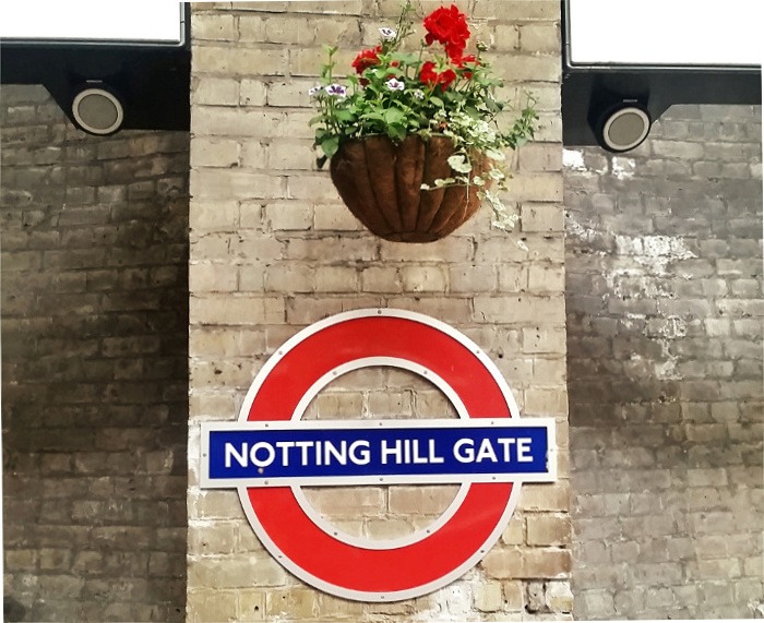 Notting Hill Gate Station | Things to do in London: A globetrotters' guide to getting blissfully lost in the backstreets of Notting Hill and Portobello Road Market.