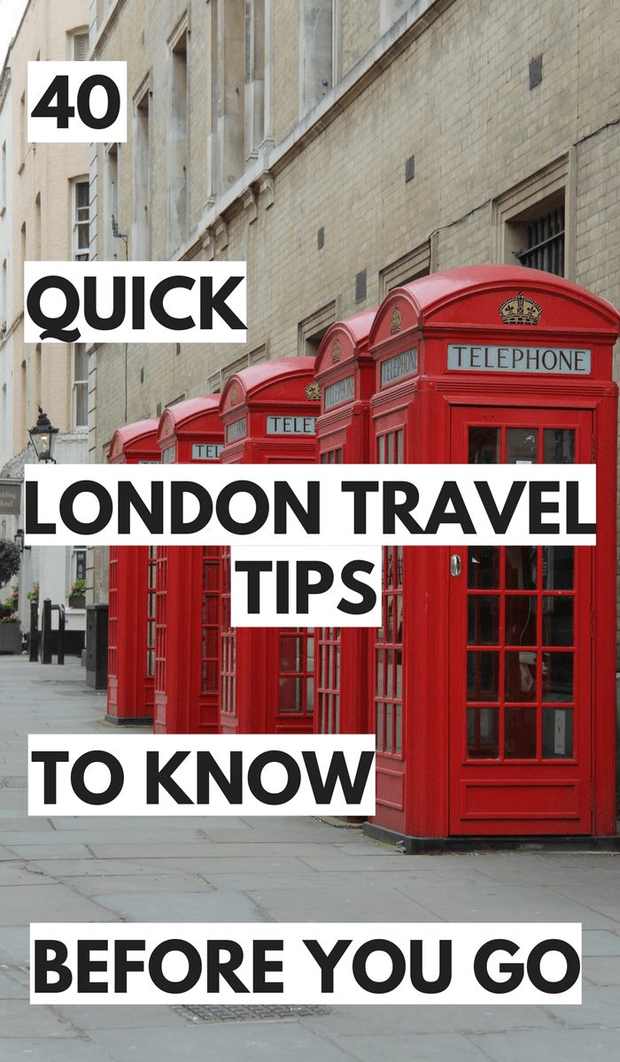 Have you got a trip to London coming up? Here are 40 quick and helpful London travel tips I put together for you. You'll need to know these before visiting!