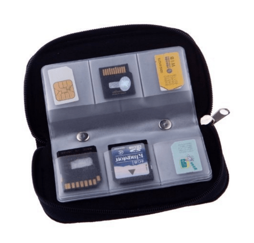 Things we can't travel without - SD Card Holder