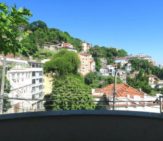 The view from the balcony at Mambembe Hostel | Rio de Janeiro Hostel Review: Mambembe Hostel