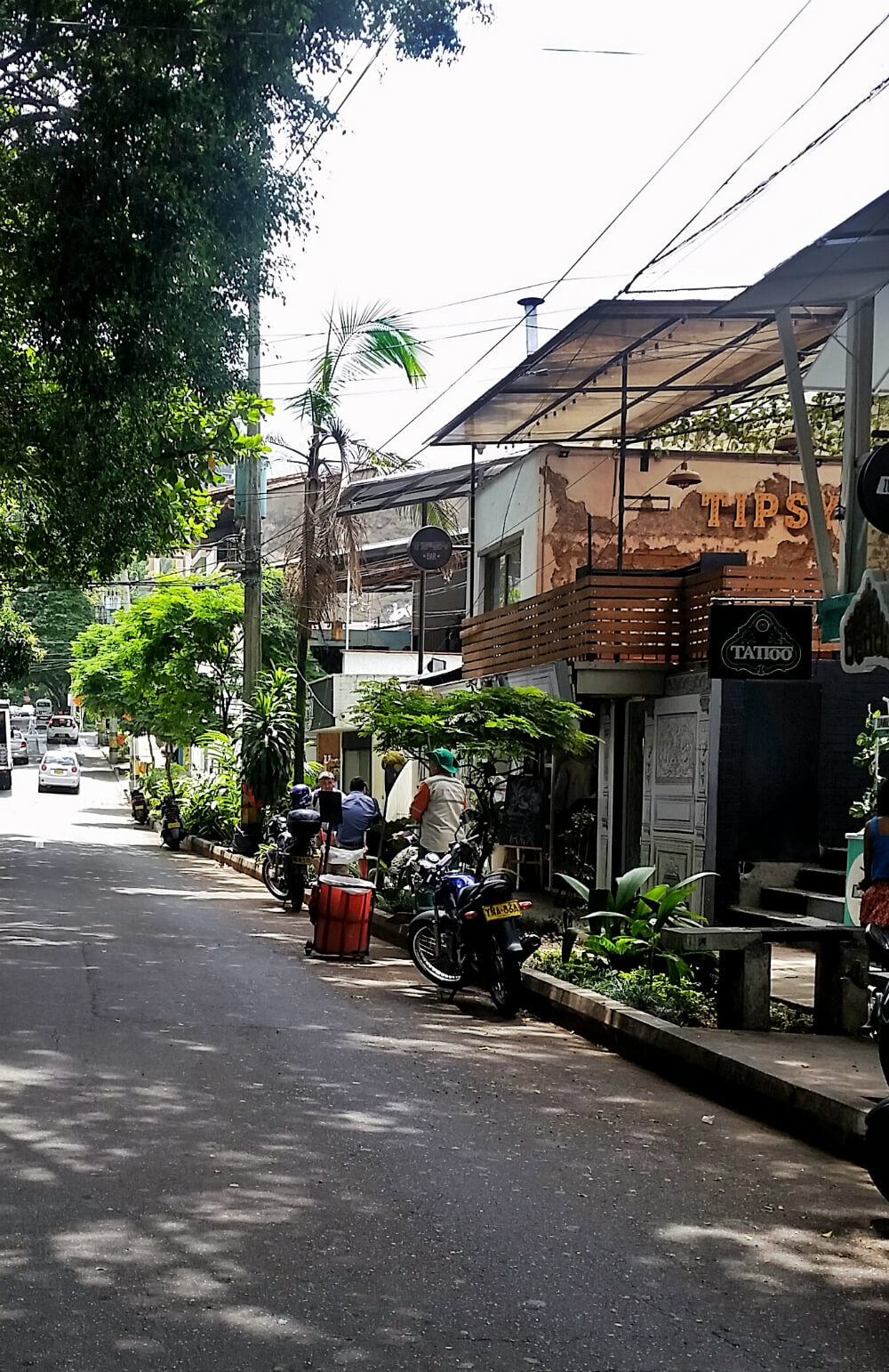 The streets of El Poblado Medellin | Where To Stay And What To Do In Medellin Colombia