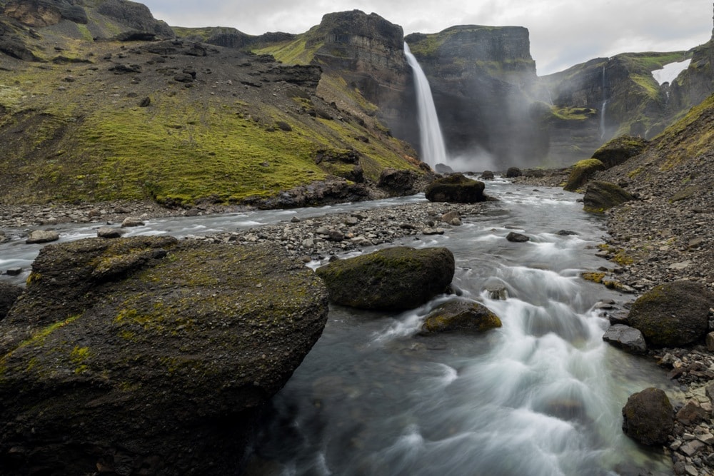 Háifoss, second highest in the country, near Flúðir-Insider’s Guide: Budget Iceland travel tips