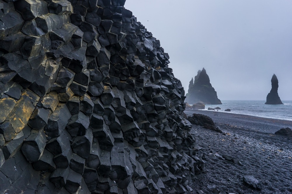 Basalt formations at Reynisfjara Beach near Vik-Insider’s Guide: Budget Iceland travel tips
