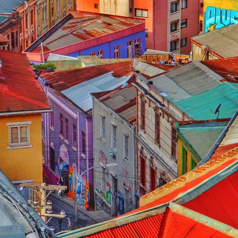 The colourful streets of Cerro Alegre | Chile Uncovered: Valparaíso Travel Tips To Know Before You Go