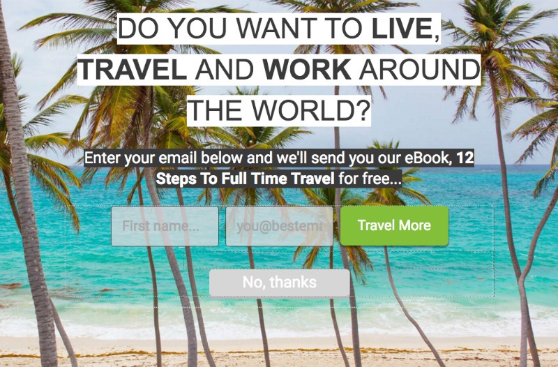 Opt-in forms | Travel Jobs: How To Create And Sell Digital Information Products (And Make Good Money)