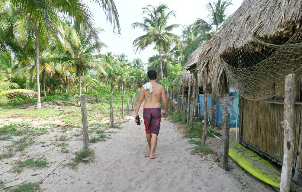 Footpaths in Palomino colombia