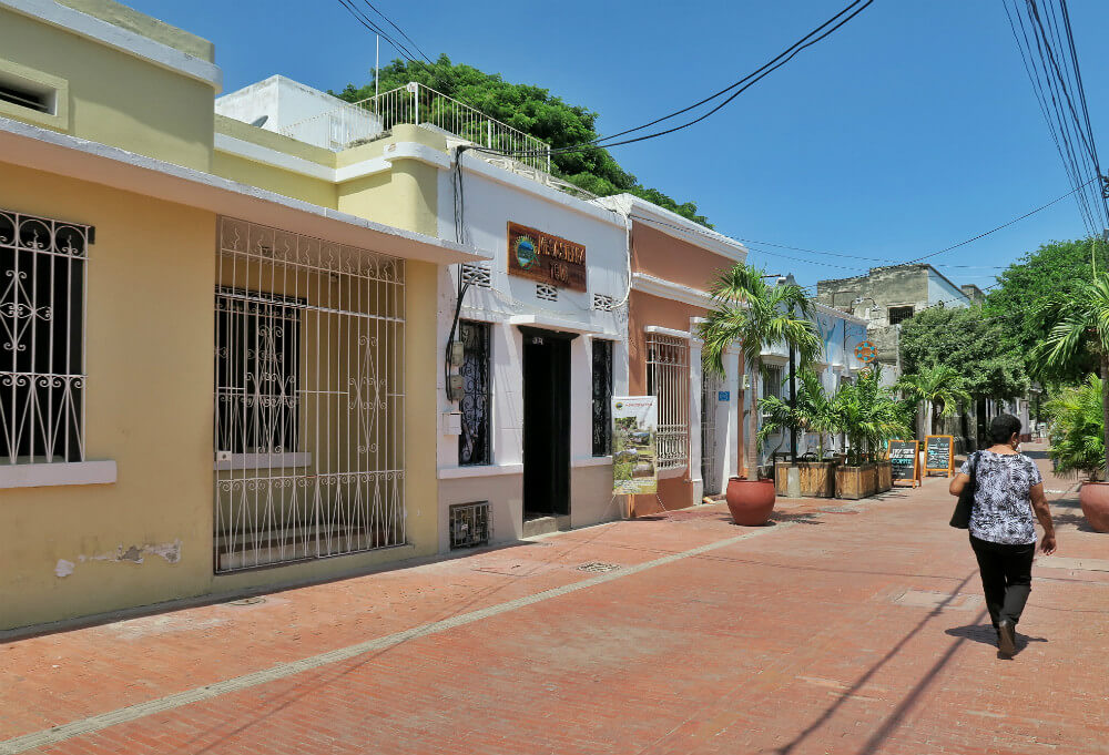 The streets of Santa Marta Colombia