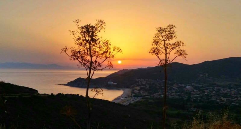 Sunset at Solanas Beach | 20 Idyllic Places To See And Things To Do In Sardinia