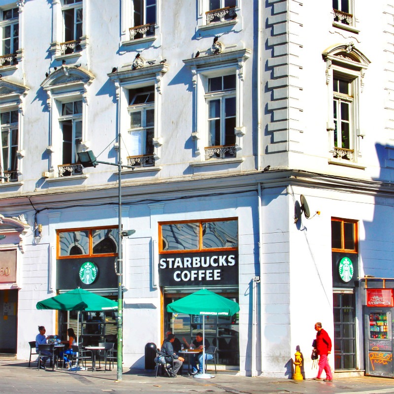 Starbucks in Sotomayors Square | Chile Uncovered: Valparaíso Travel Tips To Know Before You Go