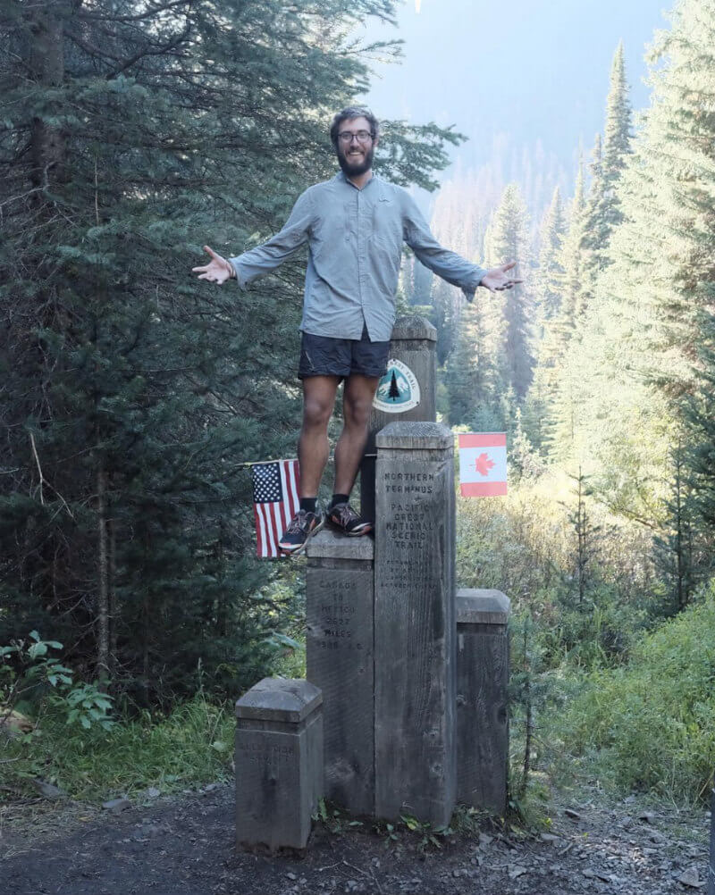 US/Canada border monument | This Guy Shares His Top Hiking Tips After Traveling 4,279km In 5 Months On Foot