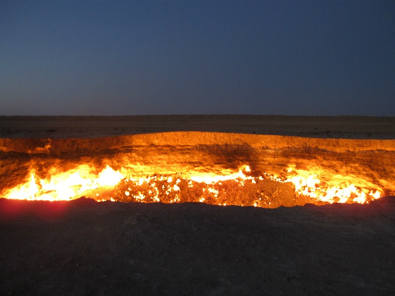 Hells Door, Turkmenistan | 13 Fascinating Mystery Landmarks in Asia