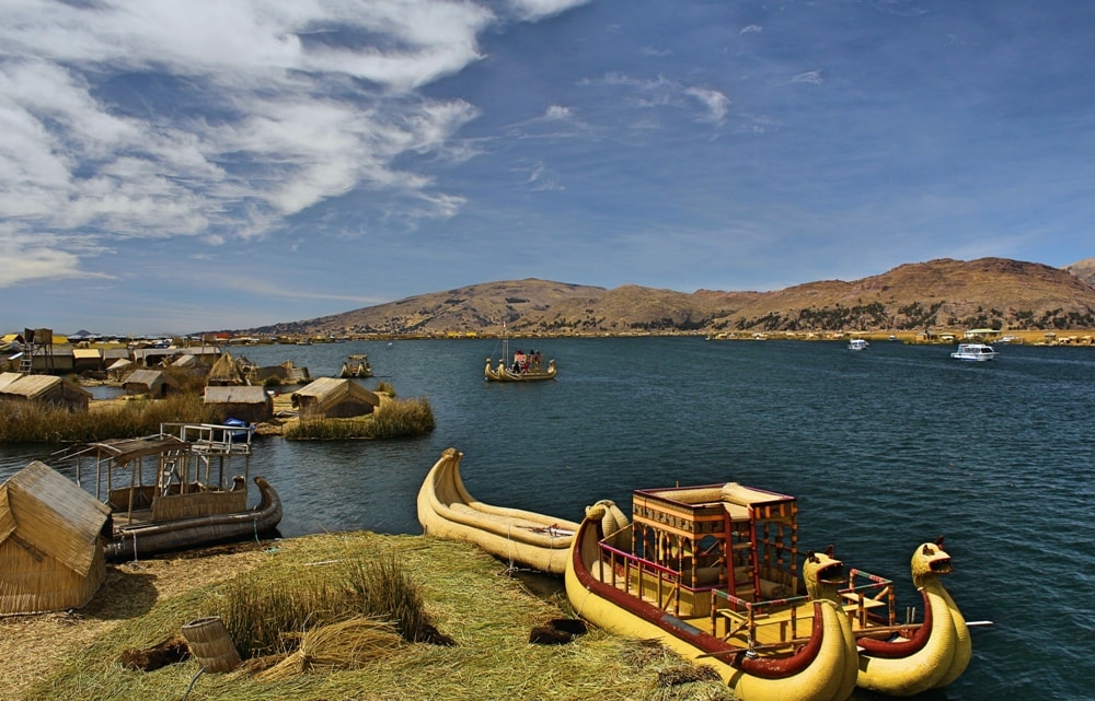 Lake Titicaca with floating Reed islands and reed boats - Insider’s Guide: Essential Peru Travel Tips You Need To Know Before Visiting
