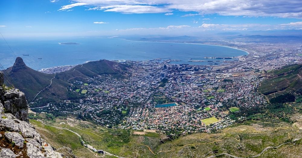 View of Cape Town city bowl - Essential South Africa Travel Tips You Need To Know Before Visiting 