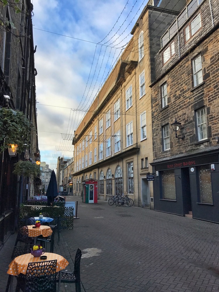 Rose Street, where we stayed - Edinburgh travel tips