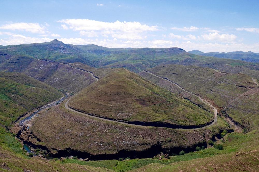 The landscape near Mohale Dam - Lesotho travel tips