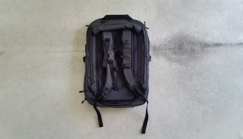 Best bag for digital nomads - Minaal Carry-on 2.0 bag review: back view