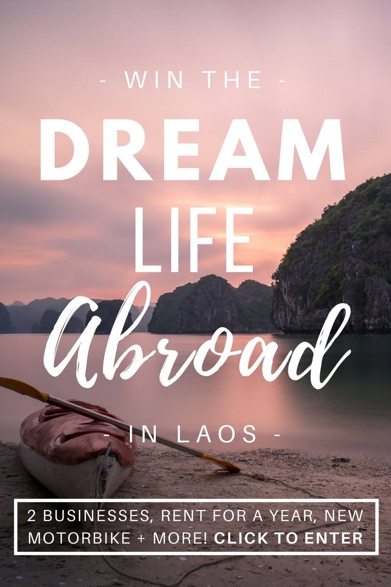 Life-changing competition alert! Repin and click through to enter! This Canadian filmmaker is giving away her dream life in Laos - 2 businesses, a motorbike, rent for a year & more (worth $250K)! Enter the Dream Life Abroad competition for a chance to win it all and change your life!