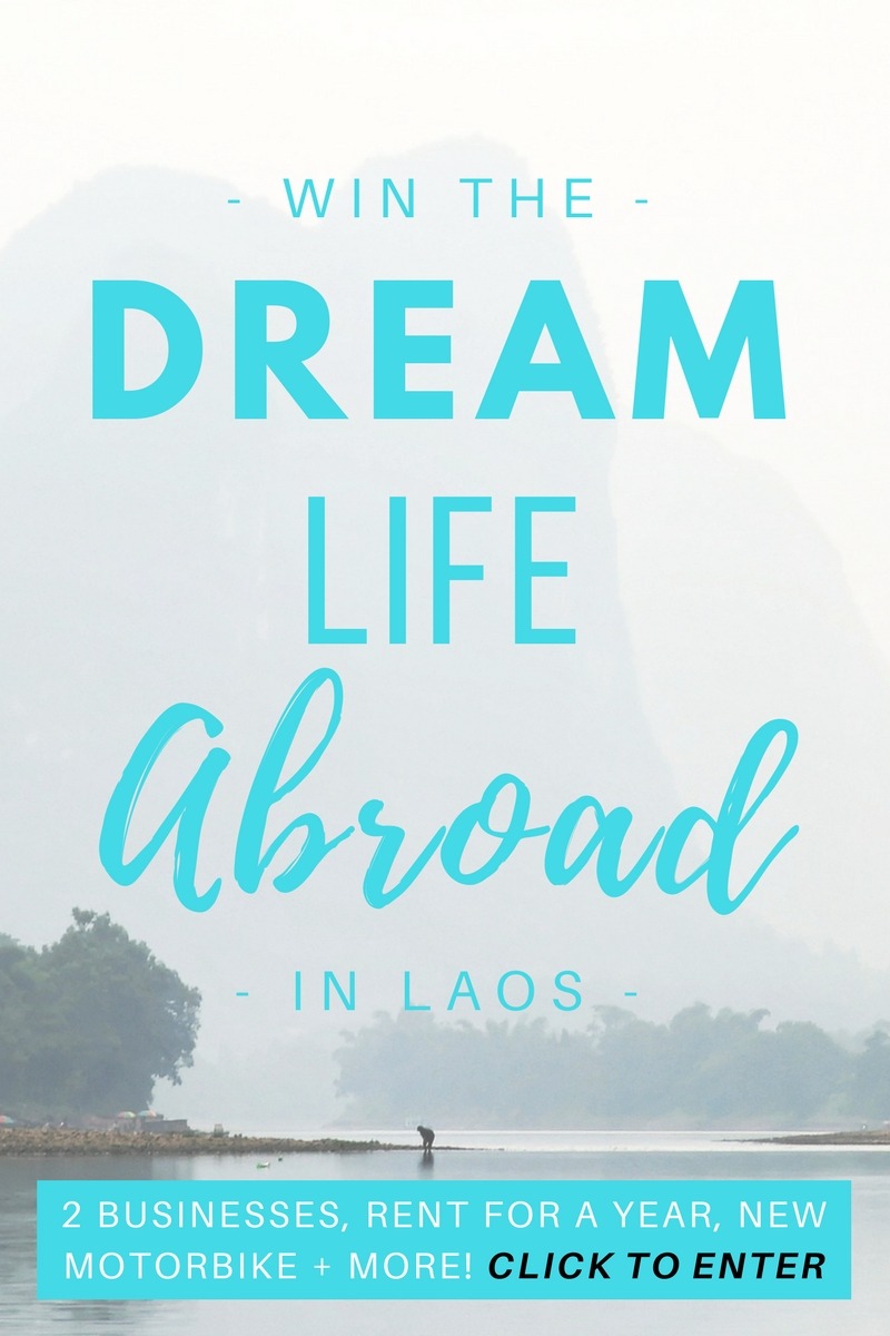 Life-changing competition alert! Repin and click through to enter! This Canadian filmmaker is giving away her dream life in Laos - 2 businesses, a motorbike, rent for a year & more (worth $250K)! Enter the Dream Life Abroad competition for a chance to win it all and change your life!