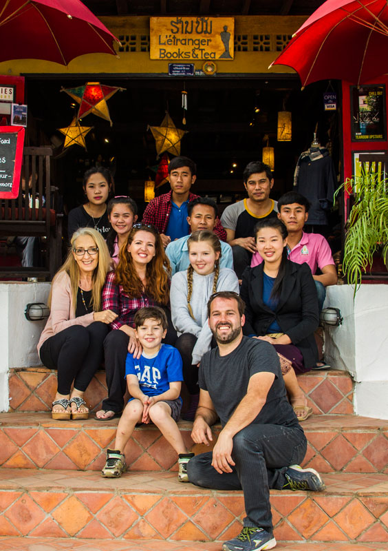 Isabel, founder of the Ultimate Dream Life Abroad competition with family and staff