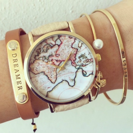 GLOBETROTTER World Map Watches available on SHOP StoryV