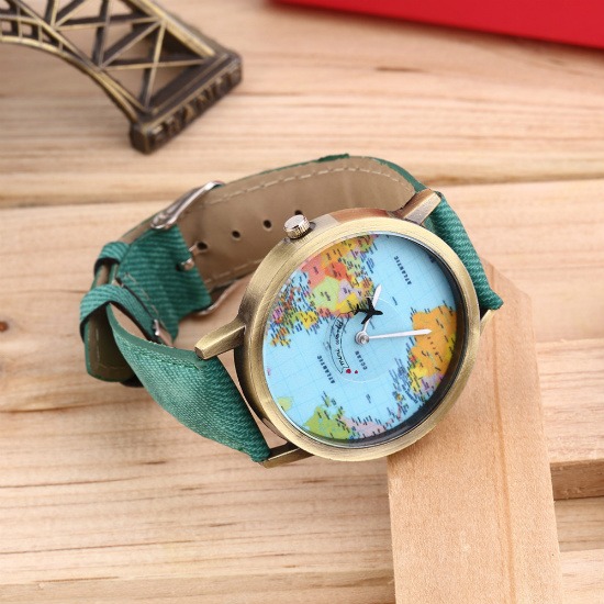 OCEANA World Map Watches available in black, white, brown, blue, green, yellow and pink on SHOP StoryV