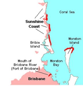 Sunshine Coast Map: Housesitting On The Sunshine Coast, Australia