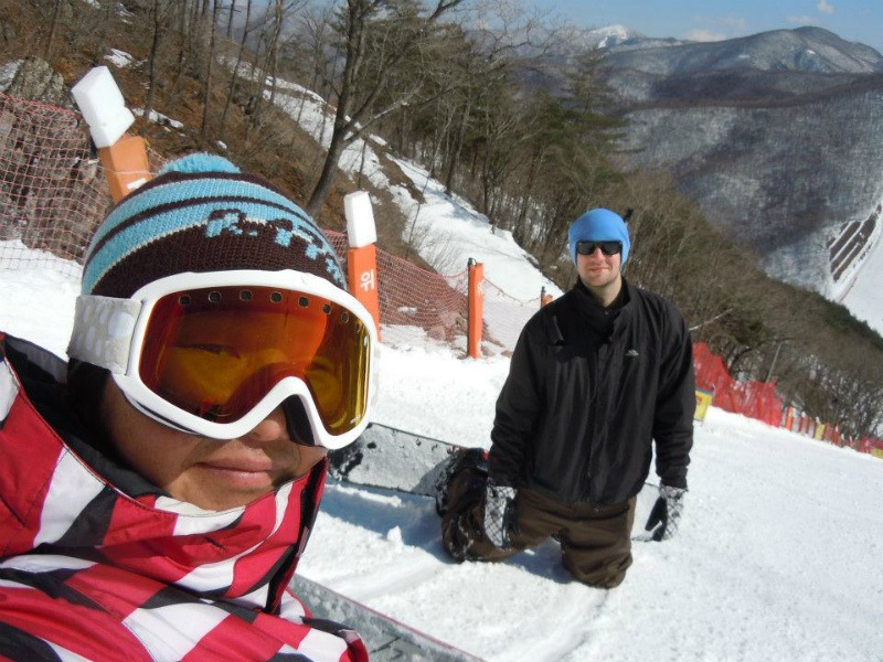 Teach English in South Korea - Snowboarding