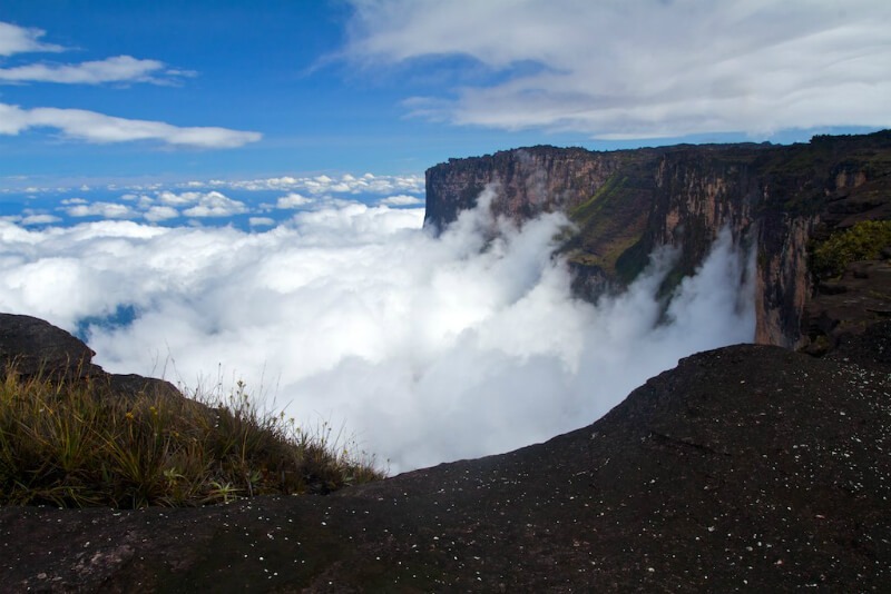 Weird mountain formation called Mt. Roraima, a plateau in Guyana