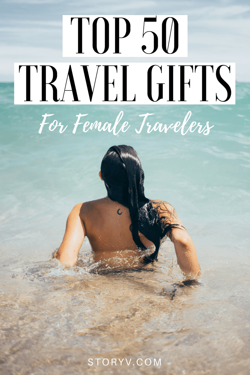 From cute tee's and world map watches to packing cubes and travel journals, check out our ultimate list of 50 travel gifts for female travelers! Click through to get scrolling...