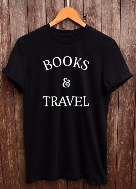 Books and Travel Women's Tee - Summer Travel Gifts For Female Travelers