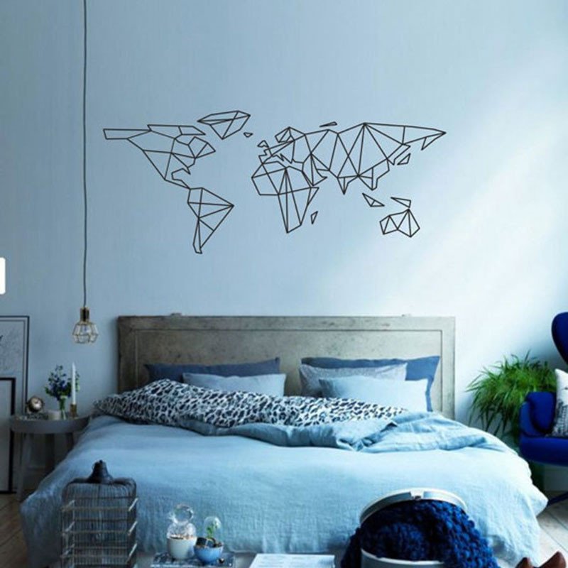Geo World Map Wall Sticker - Summer Travel Gifts For Female Travelers