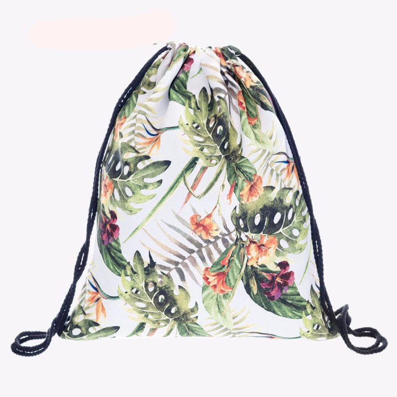 Into The Tropics Drawstring Travel Bag - Summer Travel Gifts For Female Travelers