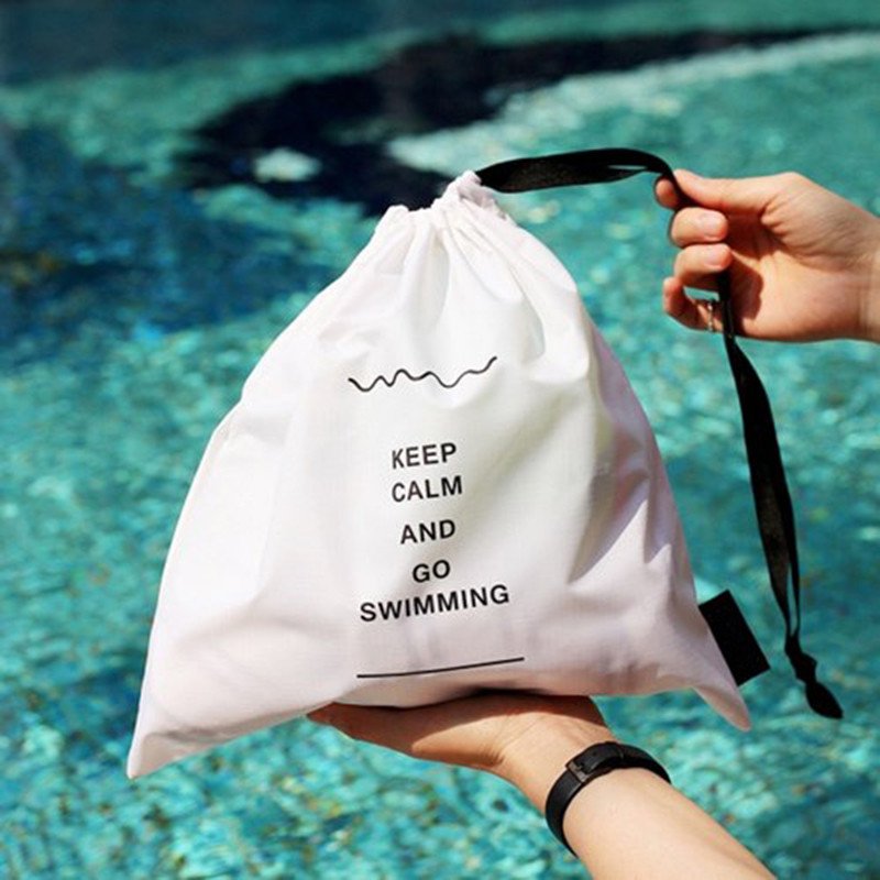 Keep Calm & Go Swimming Waterproof Pouches - Summer Travel Gifts For Female Travelers