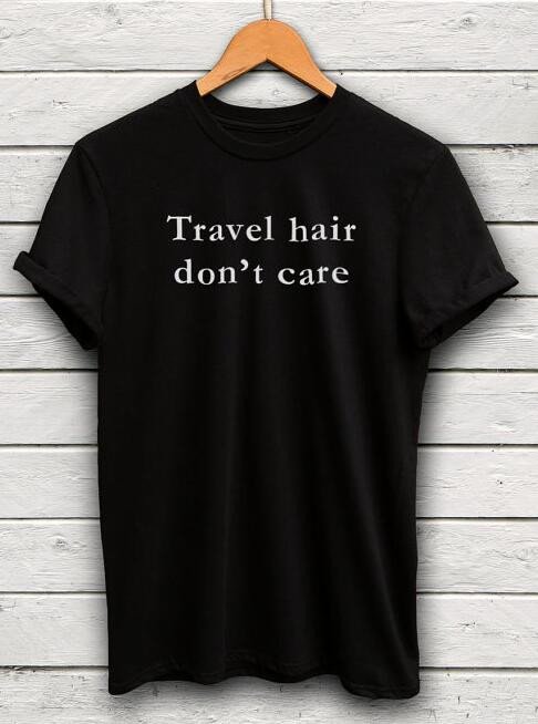 Travel Hair Don't Care Women's Tee - Summer Travel Gifts For Female Travelers