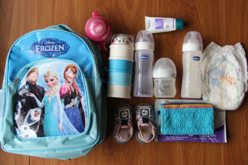 Traveling with a baby: Carry-on bags