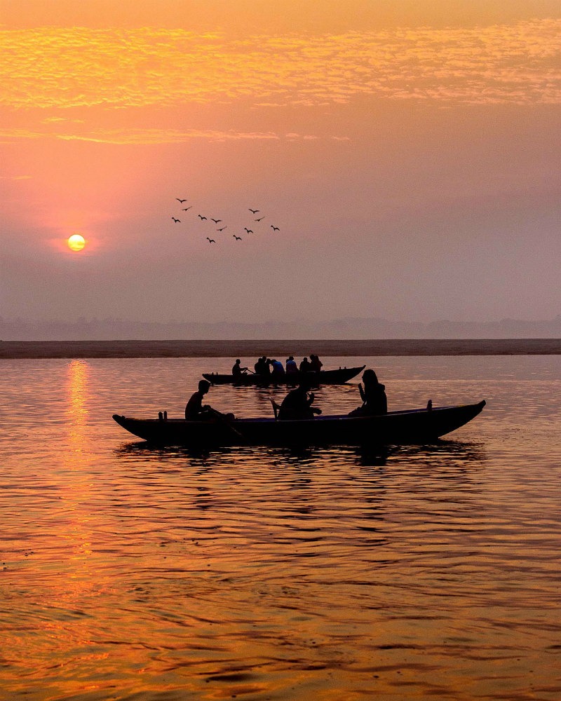 Benaras, also known as Varanasi, at sunrise