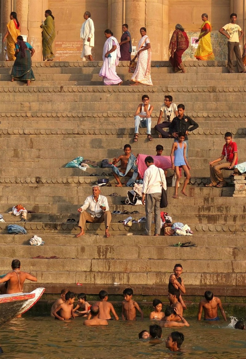 The ghats (steps) of Varanasi/Benaras