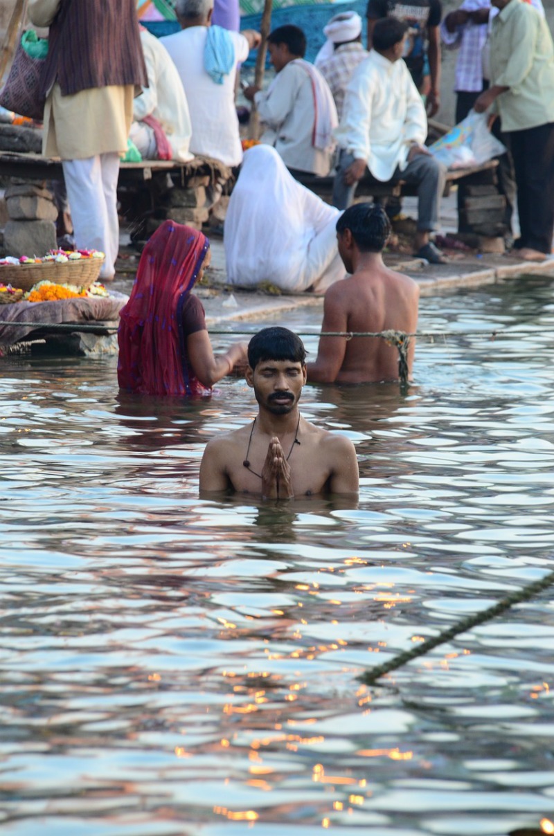 Benaras, also known as Varanasi, is home to the Ganga - a holy river where people soak for spiritual reasons