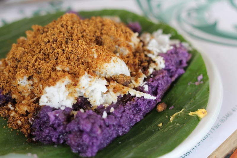 Delicious filipino delicacy puto bumbong.