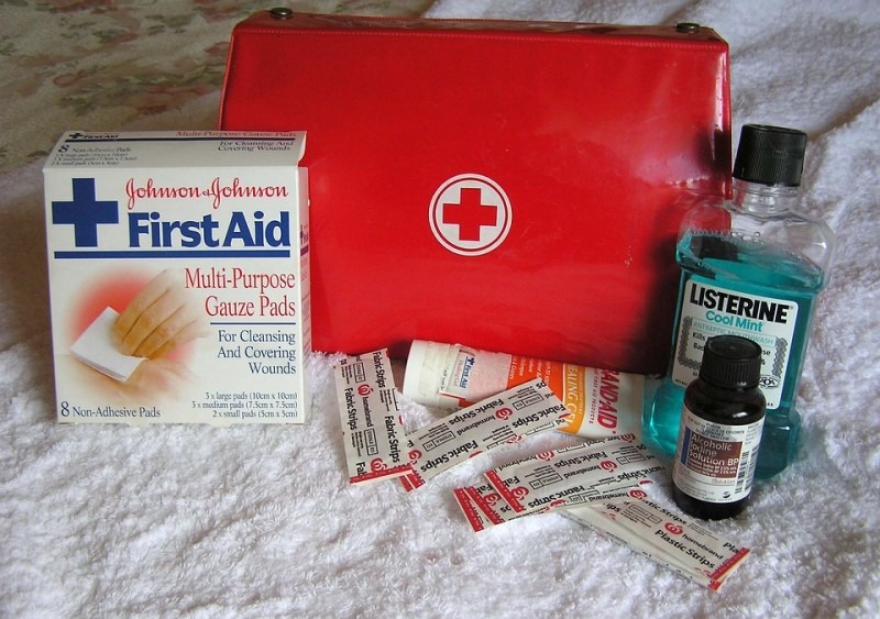 First aid kit to give you first level care during traveling.