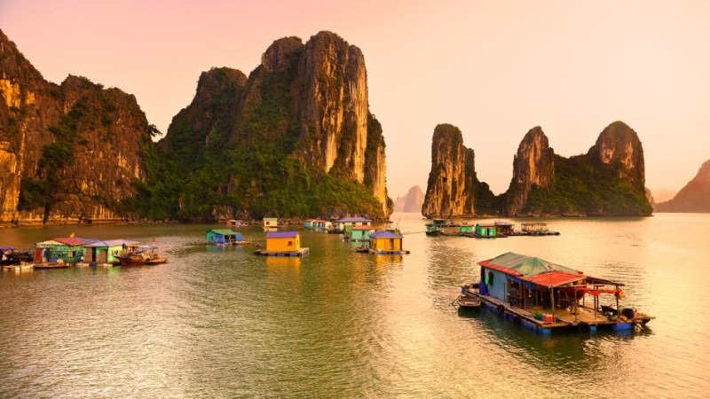 View from Ha Long Bay Vietnam