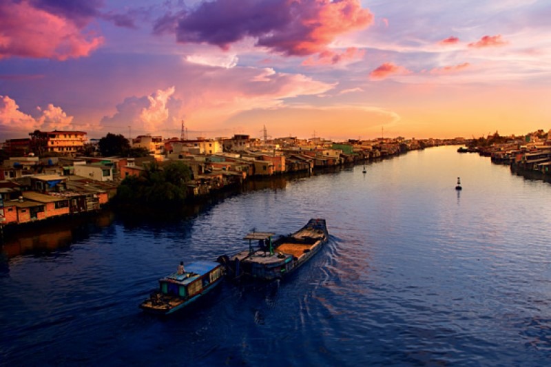 The beautiful Mekong River.